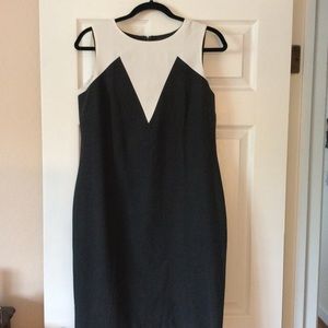 Ann Taylor Colorblock Shift Dress, Size 8